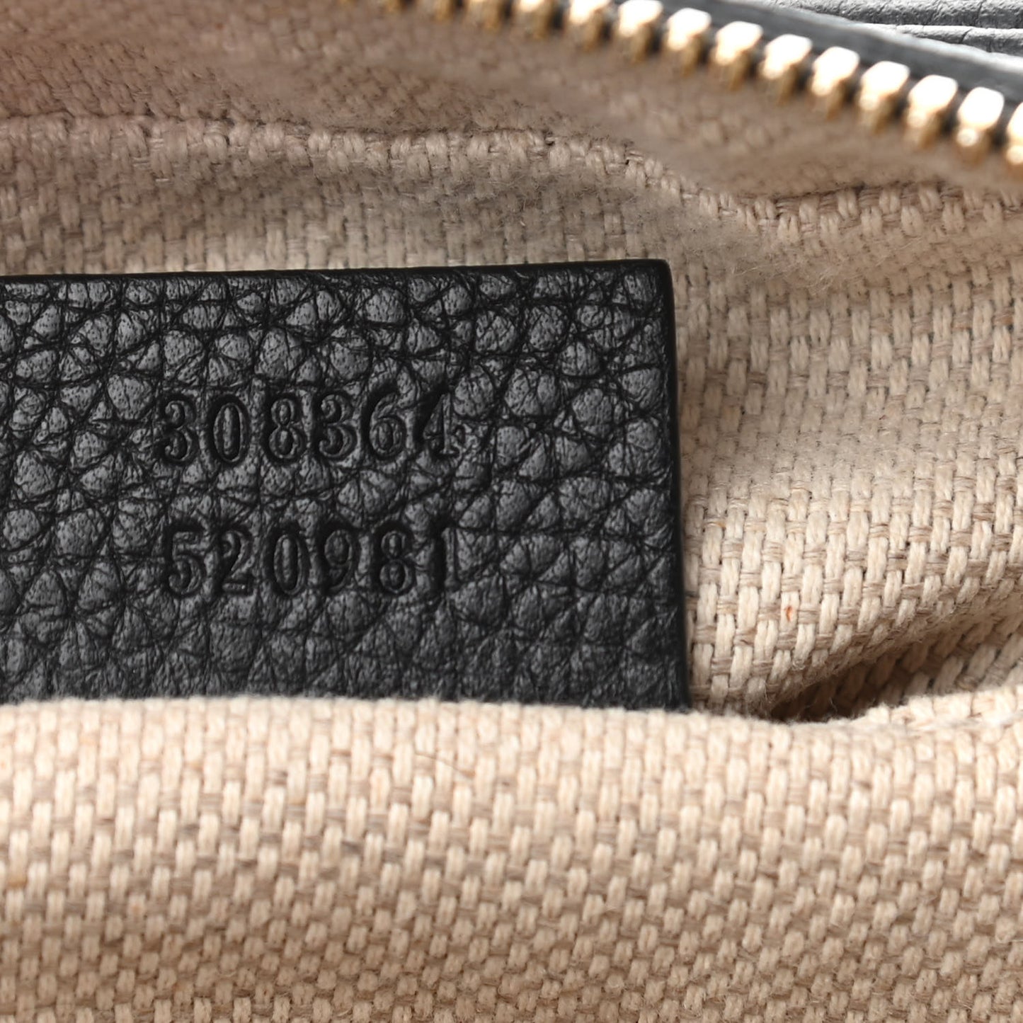 Pebbled Calfskin Small Soho Disco Bag Black