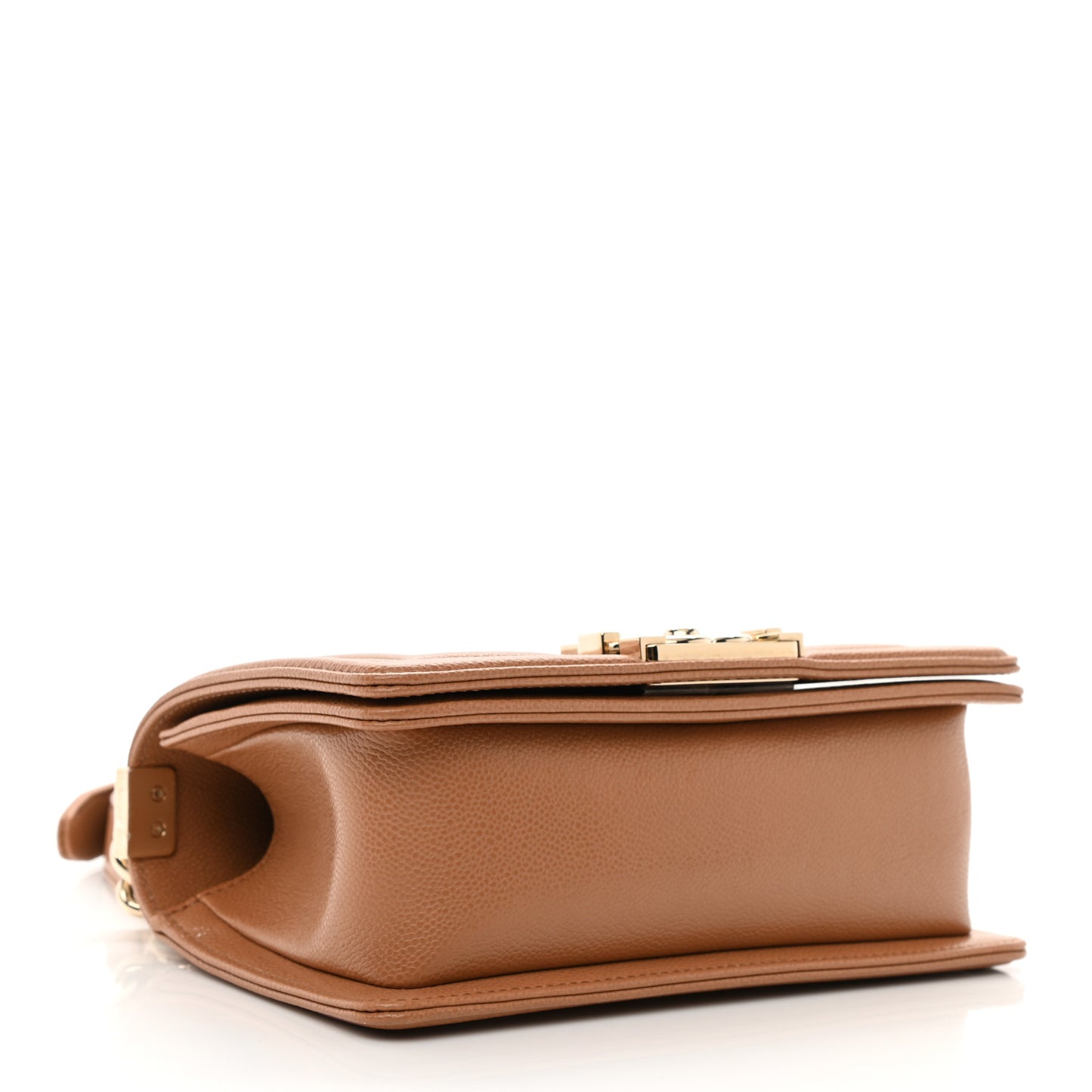 Caviar Quilted Small Boy Flap Brown