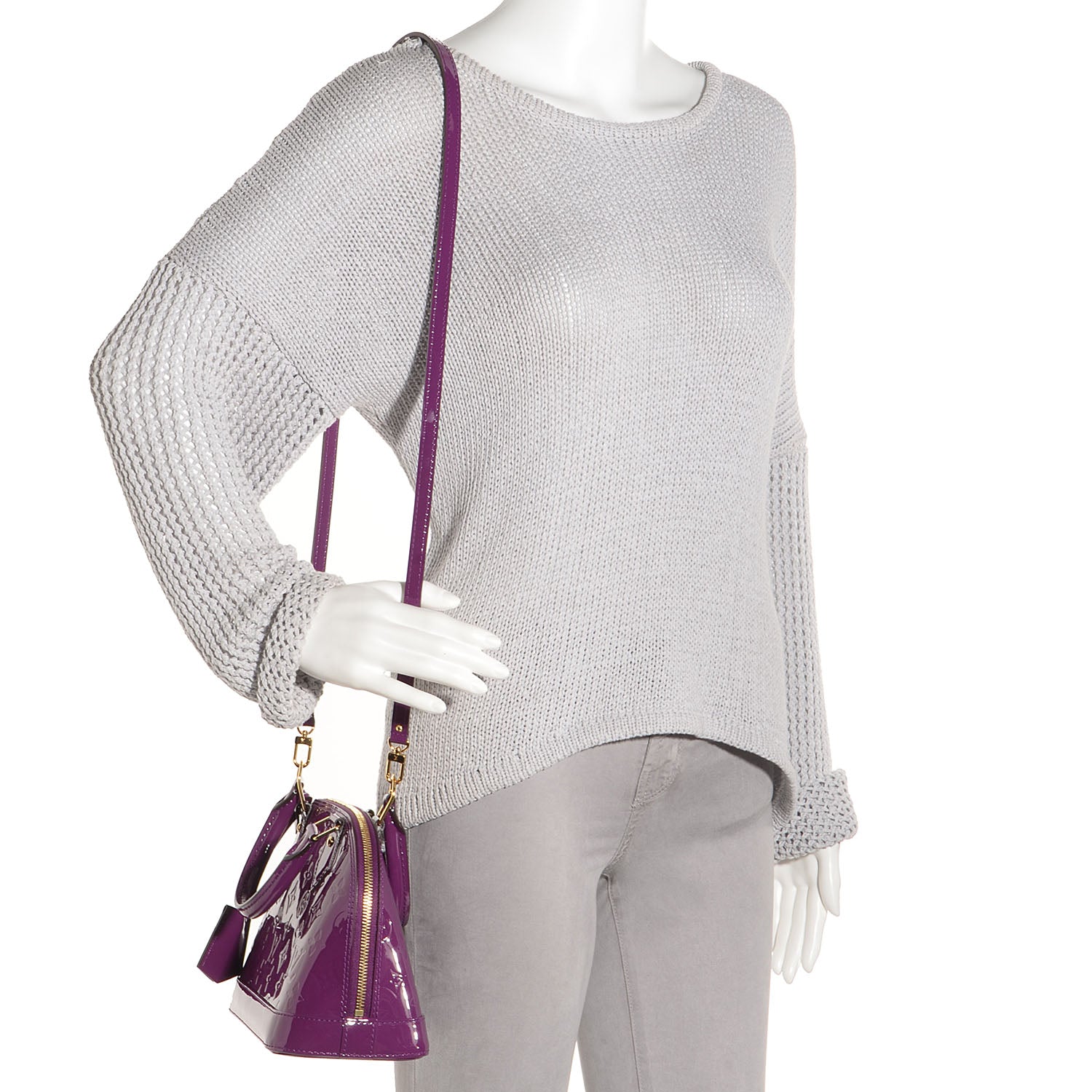 Louis Vuitton Vernis Alma BB Amethyste 2 of 6