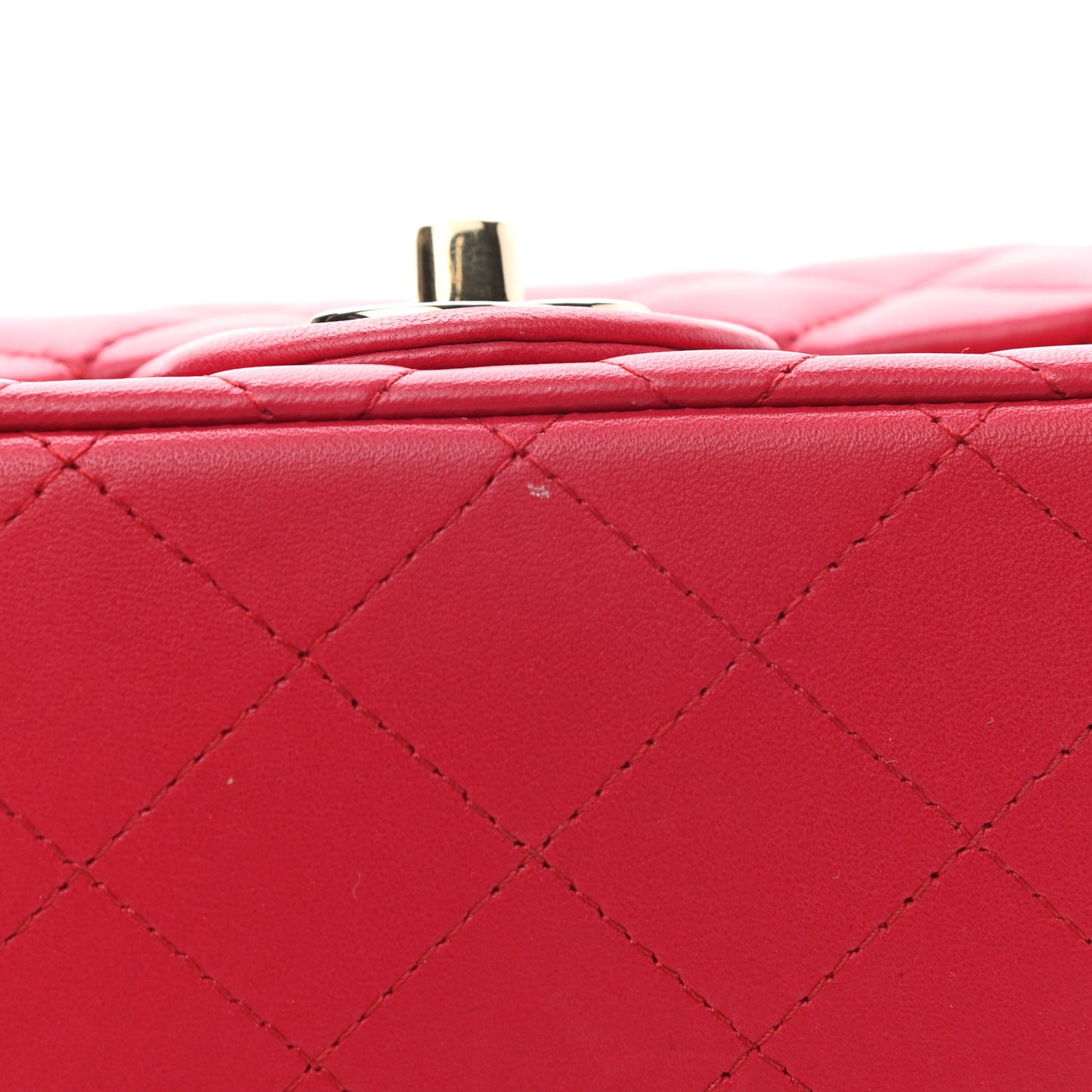 Lambskin Quilted Mini Square Flap Pink