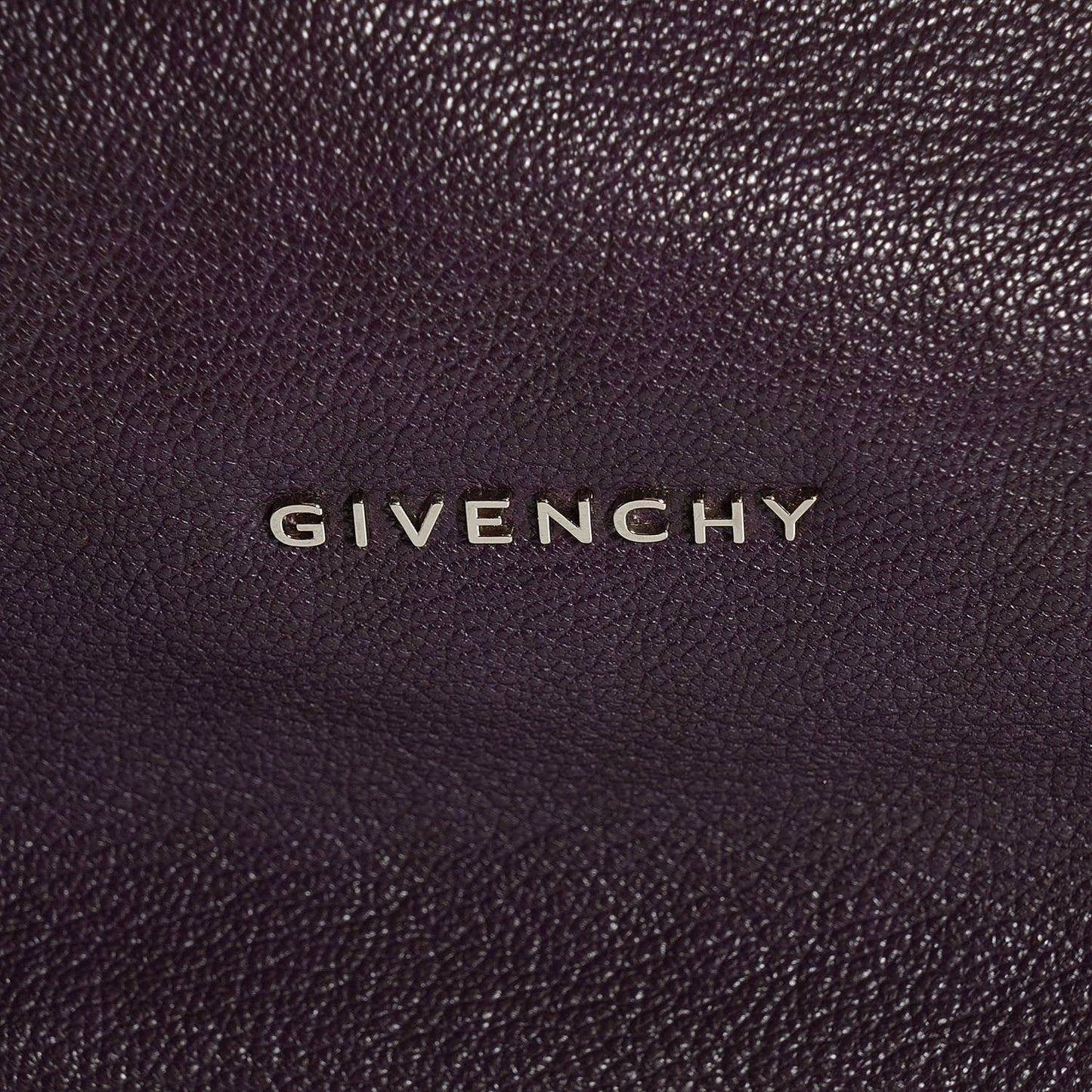 Sugar Goatskin Medium Pandora Aubergine