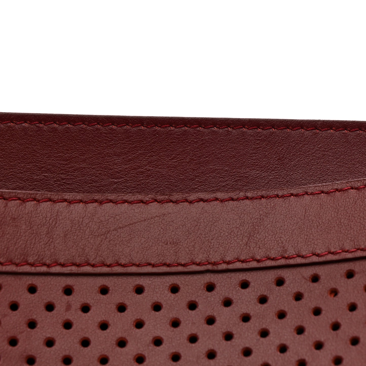 Lambskin Perforated Tiny PS1 Satchel Burgundy