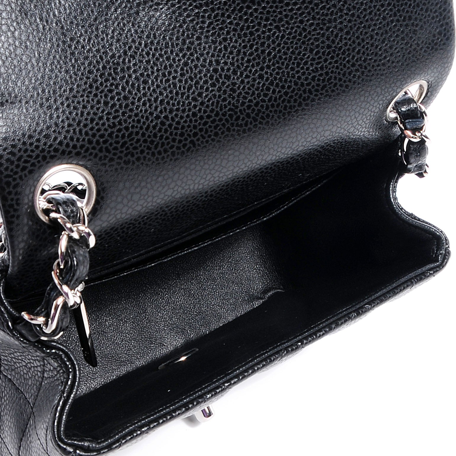 Chanel Caviar Quilted Mini Square Flap Bag Black 5 of 9