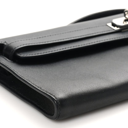 Hermes Swift Kelly Cut Clutch Pochette Black 9 of 11