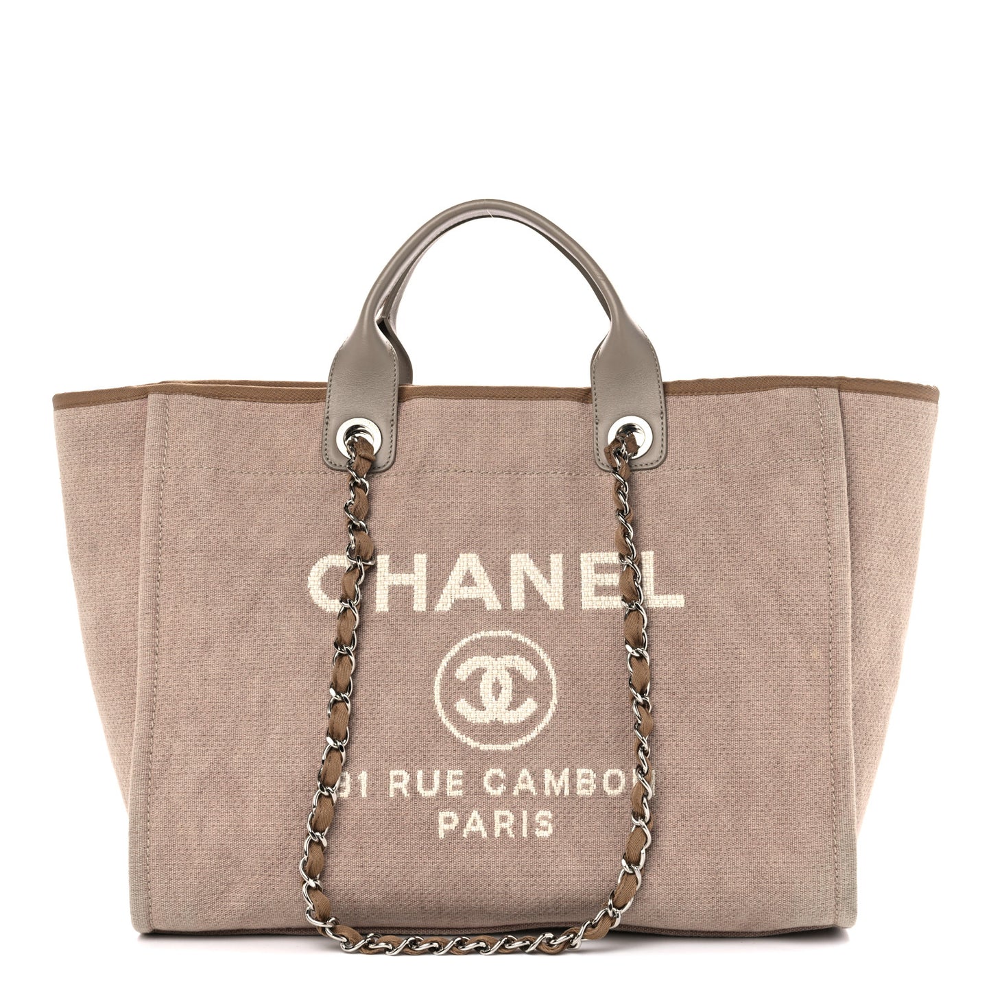 Canvas Medium Deauville Tote Ecru