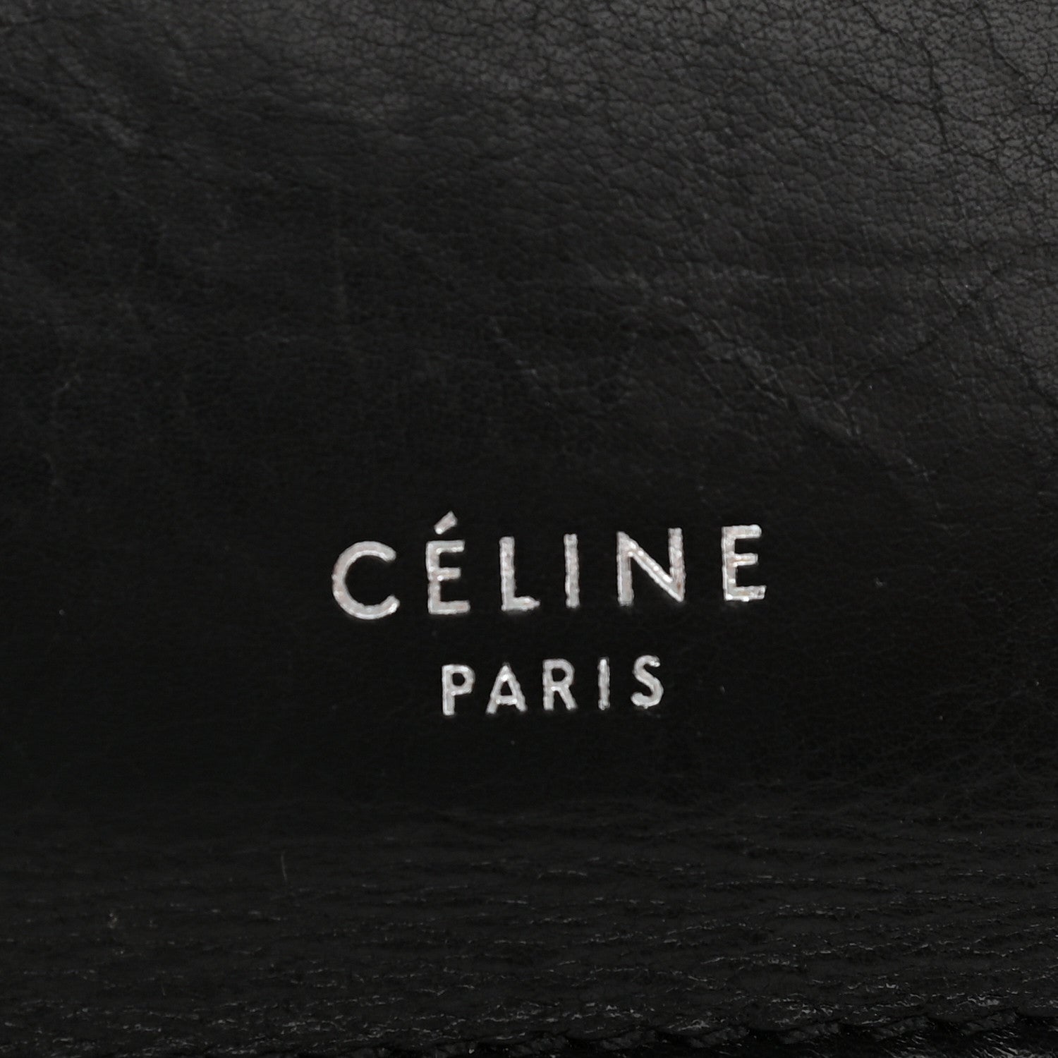 Celine Smooth Calfskin Medium Clasp Shoulder Bag Black 6 of 10