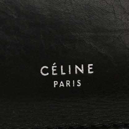 Celine Smooth Calfskin Medium Clasp Shoulder Bag Black 6 of 10