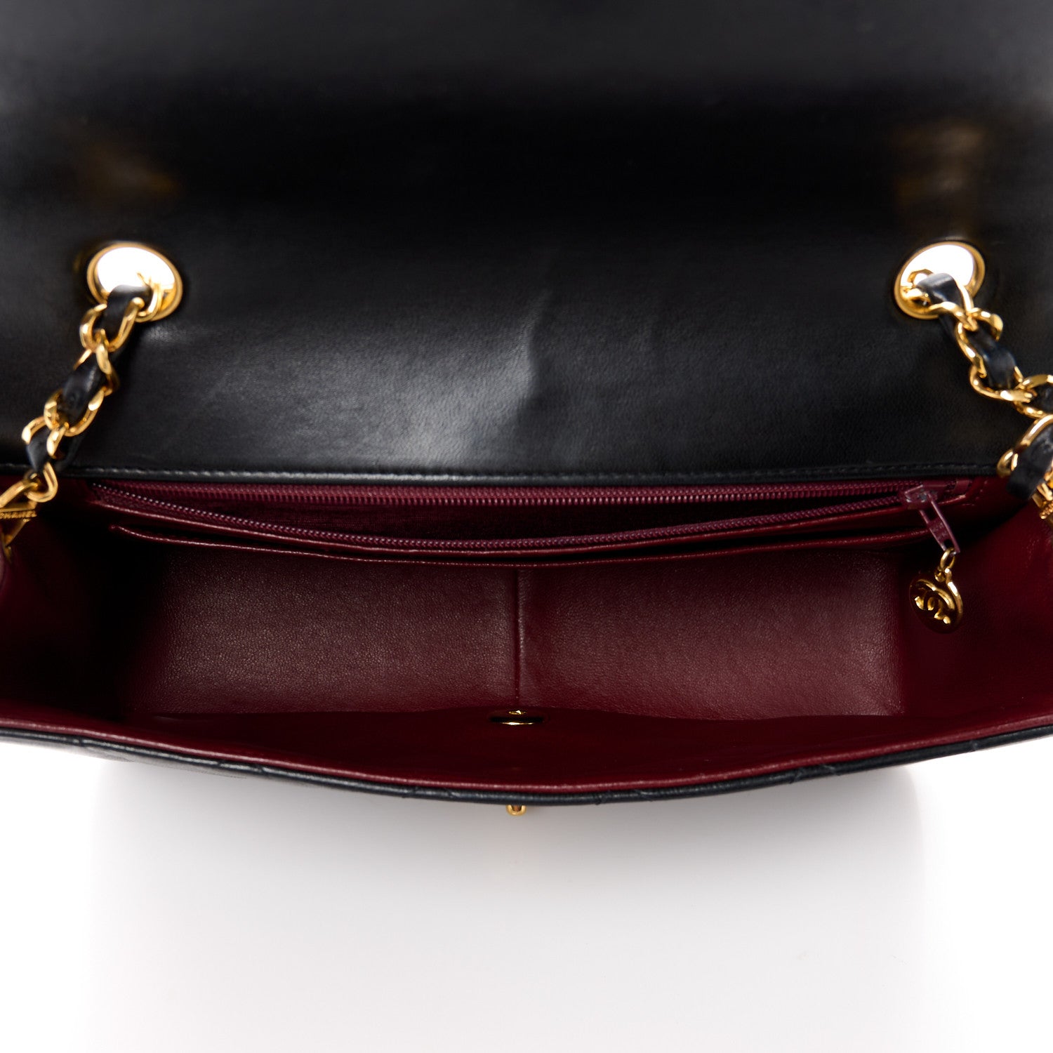 Chanel Lambskin Quilted Medium Single Flap Black 5 of 13
