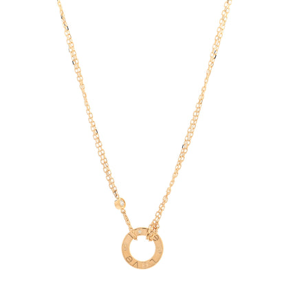 Cartier 18K Yellow Gold 2 Diamond LOVE Necklace 1 of 5