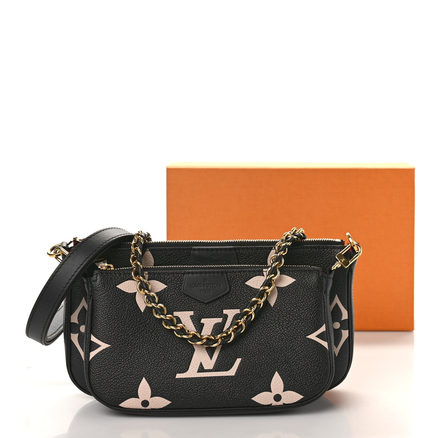 Empreinte Monogram Giant Multi Pochette Accessories Black Beige