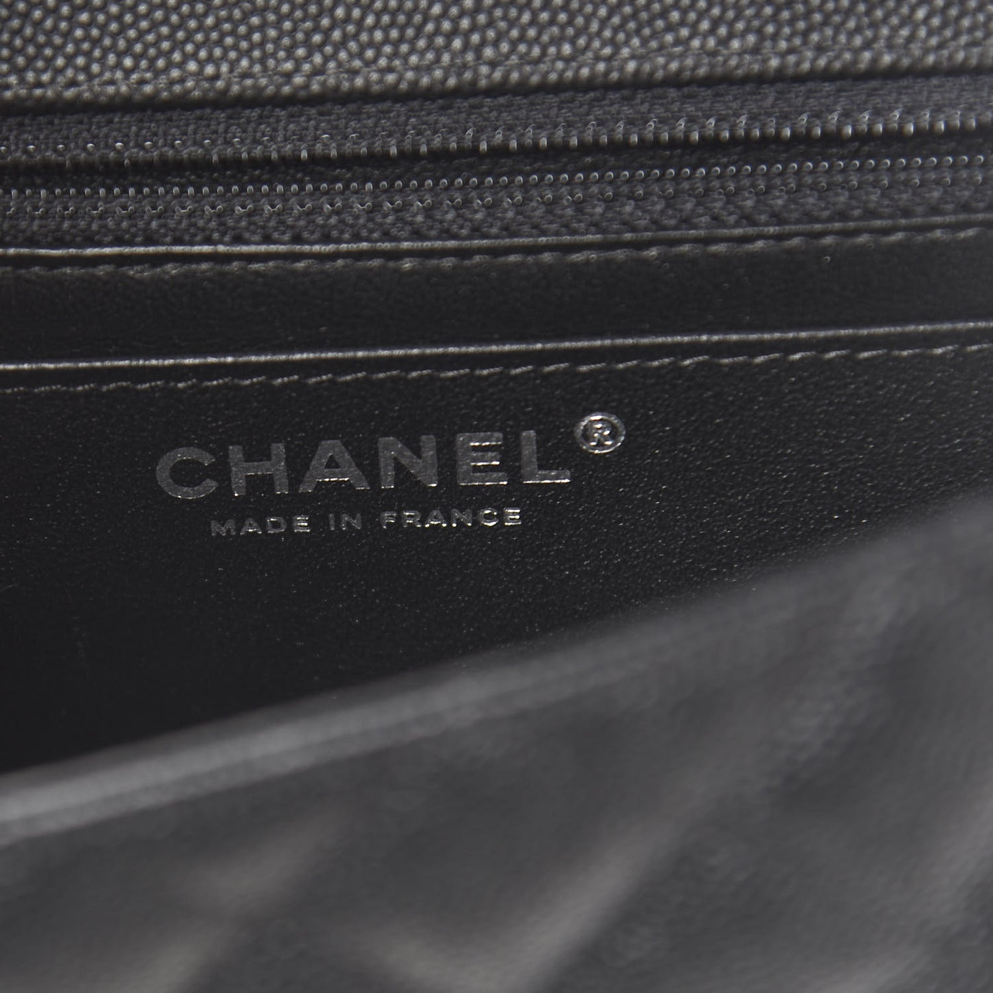 Caviar Quilted Mini Rectangular Flap Black