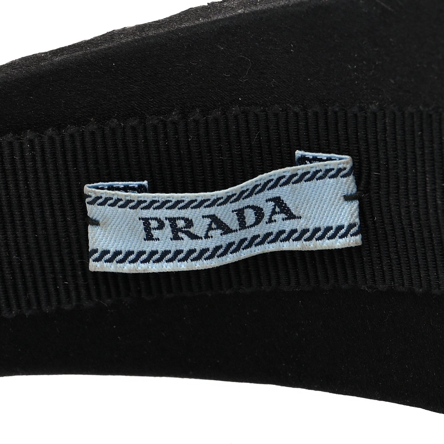 Prada Satin Crystal Embellished Headband Metal 5 of 5
