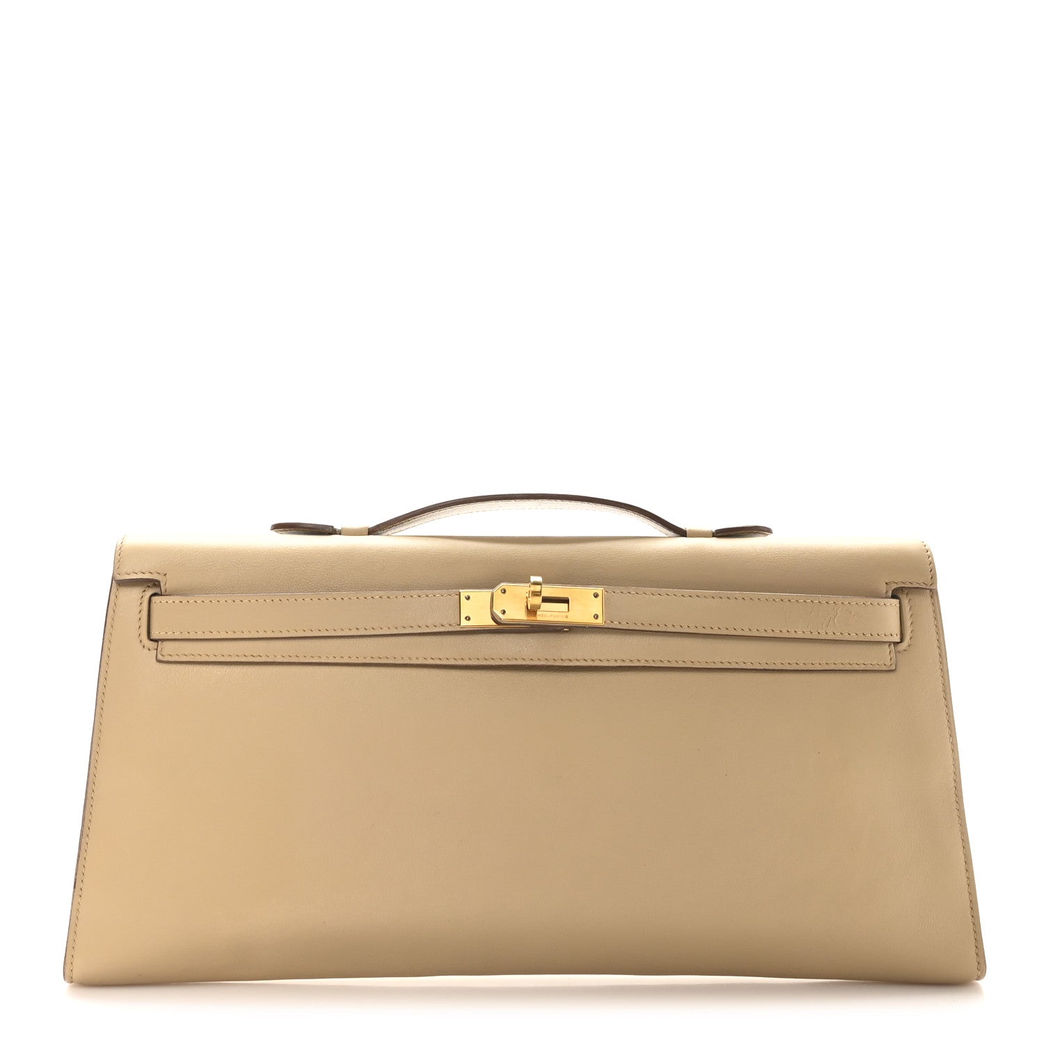 Hermes Swift Kelly Longue Clutch Pochette Tabac Camel 1 of 9