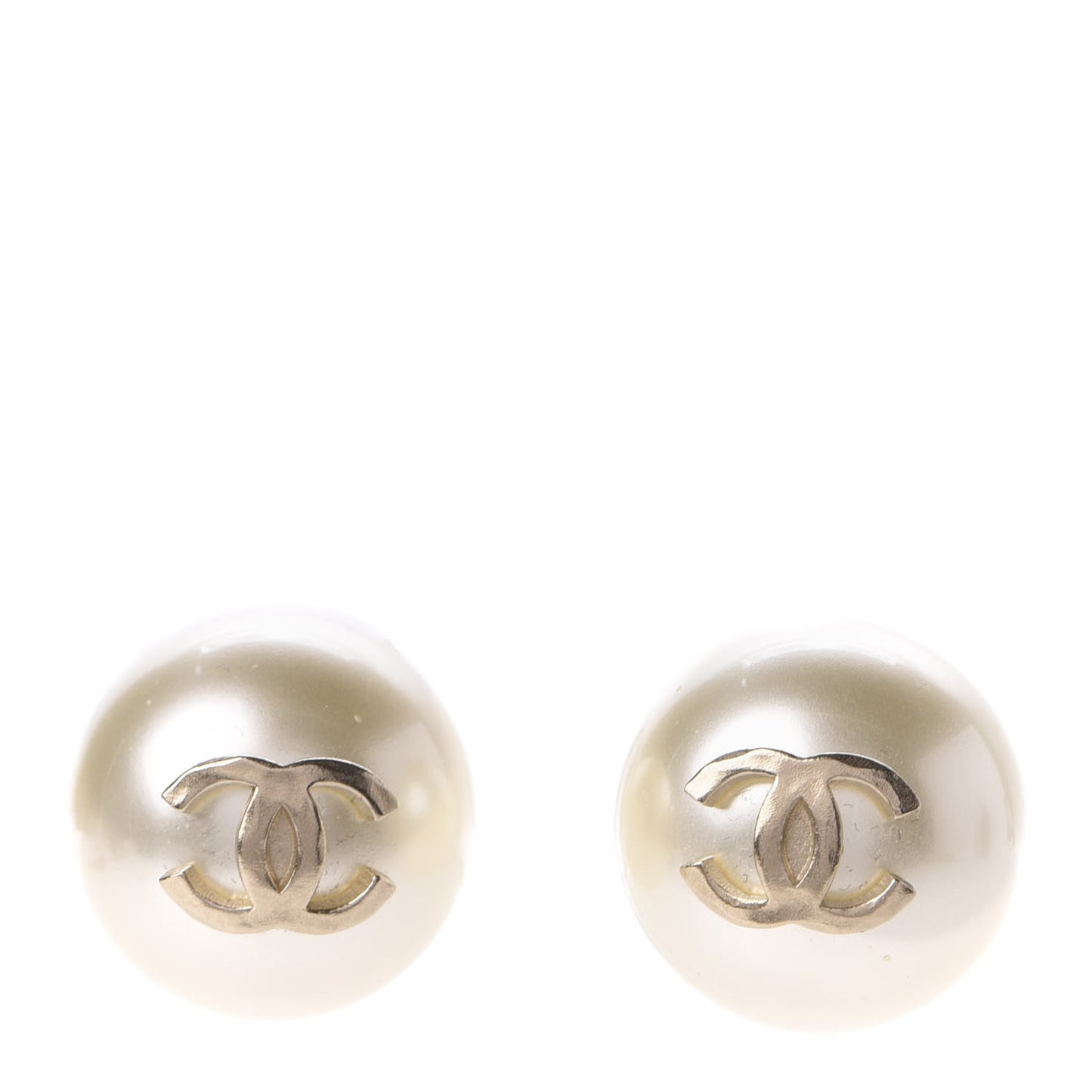 Pearl CC Large Earrings Gold