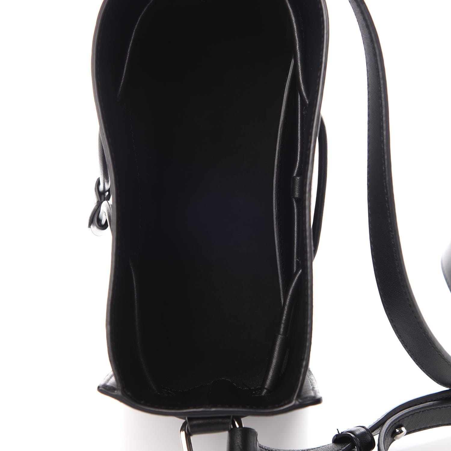 3.1 Phillip Lim Smooth Calfskin Mini Soleil Bucket Bag Black 7 of 9