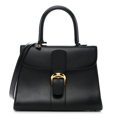 Delvaux Box Calfskin MM Brillant Satchel Black 1 of 10