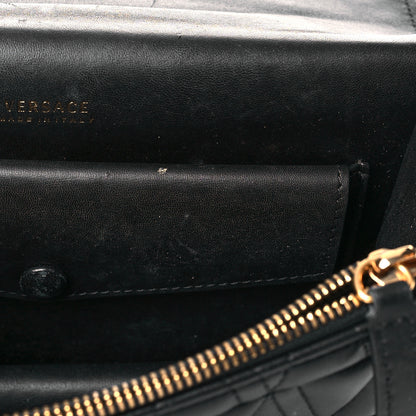 Versace Nappa Quilted Virtus Top Handle Shoulder Bag Black 10 of 21
