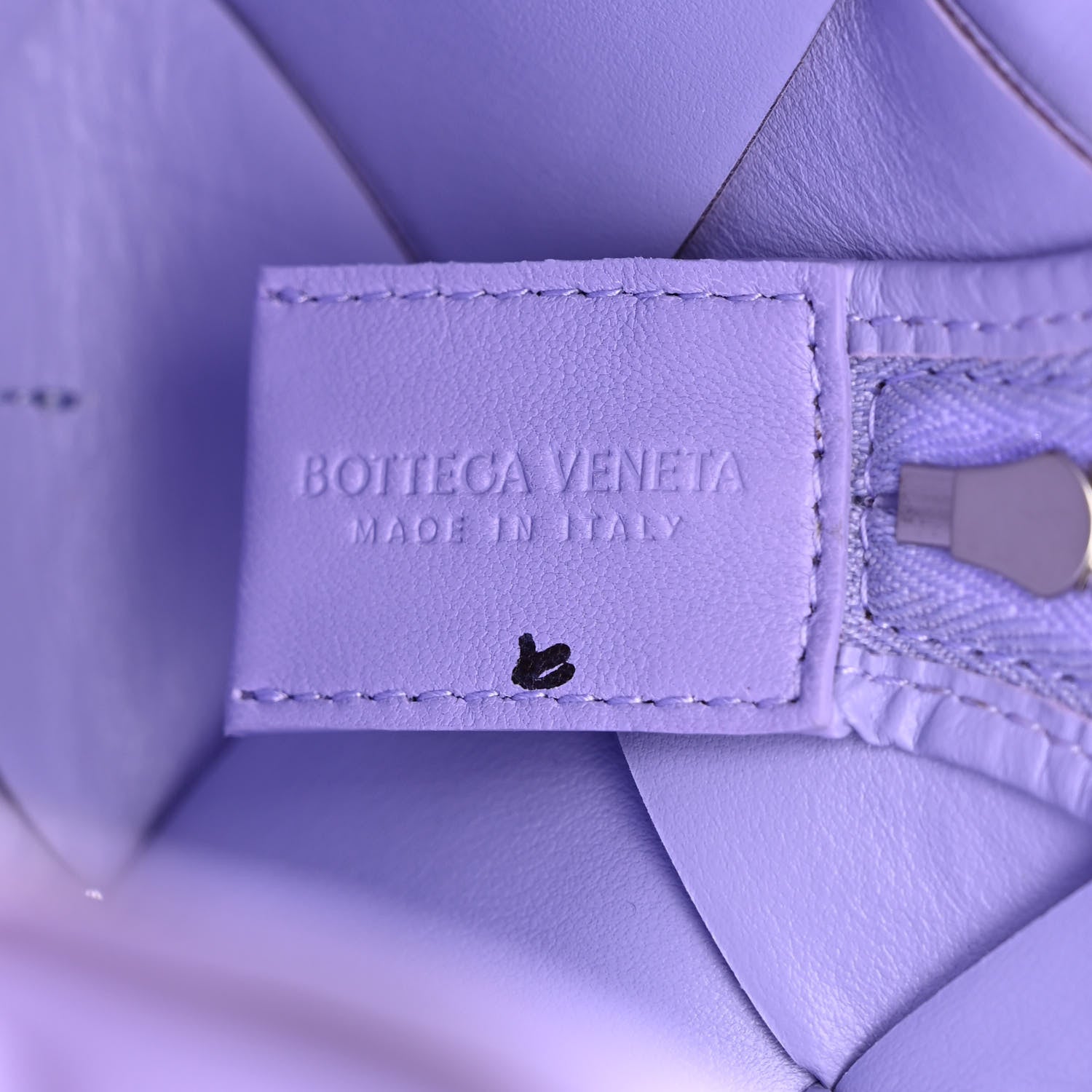 Bottega Veneta Lambskin Maxi Intreccio Small Cassette Camera Bag Wisteria 6 of 9