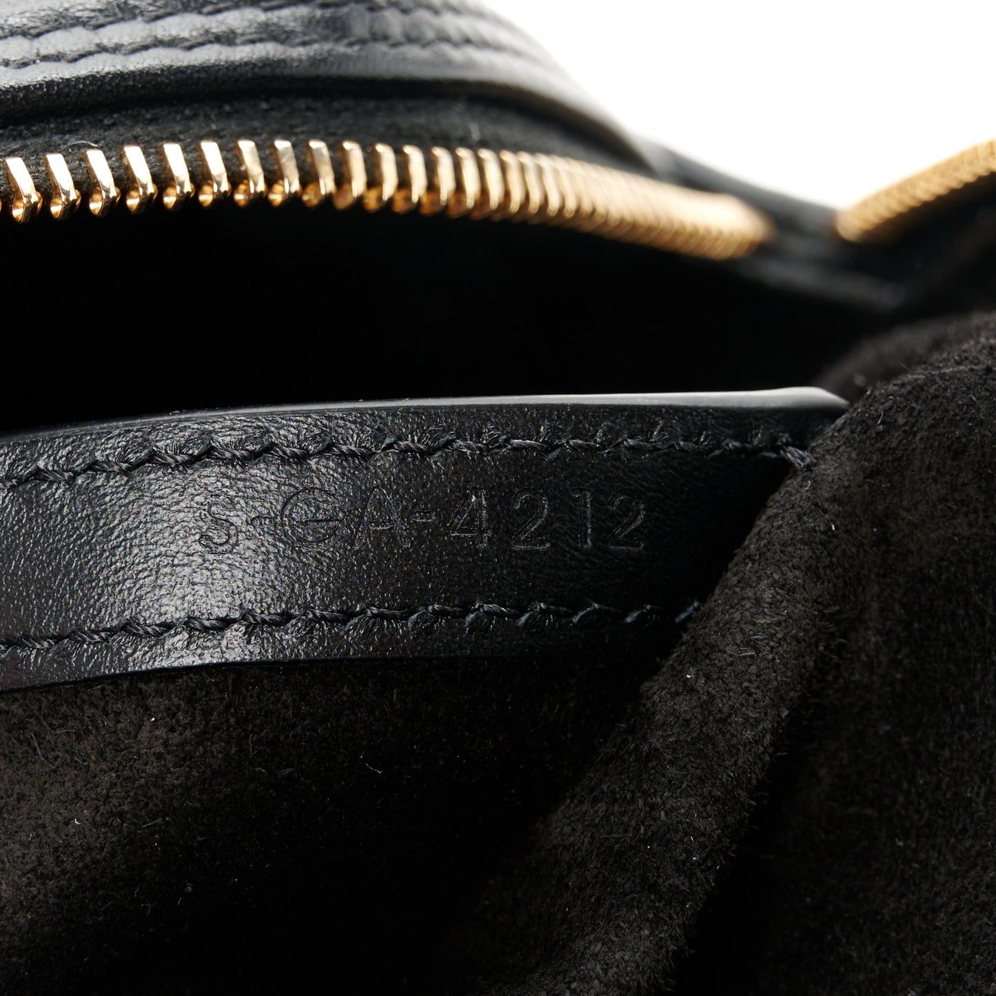 Smooth Calfskin Triomphe Small Boston Bag Black