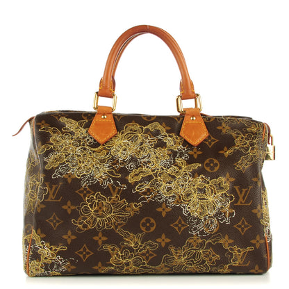 Louis Vuitton Monogram Dentelle Speedy 30 Gold 1 of 7