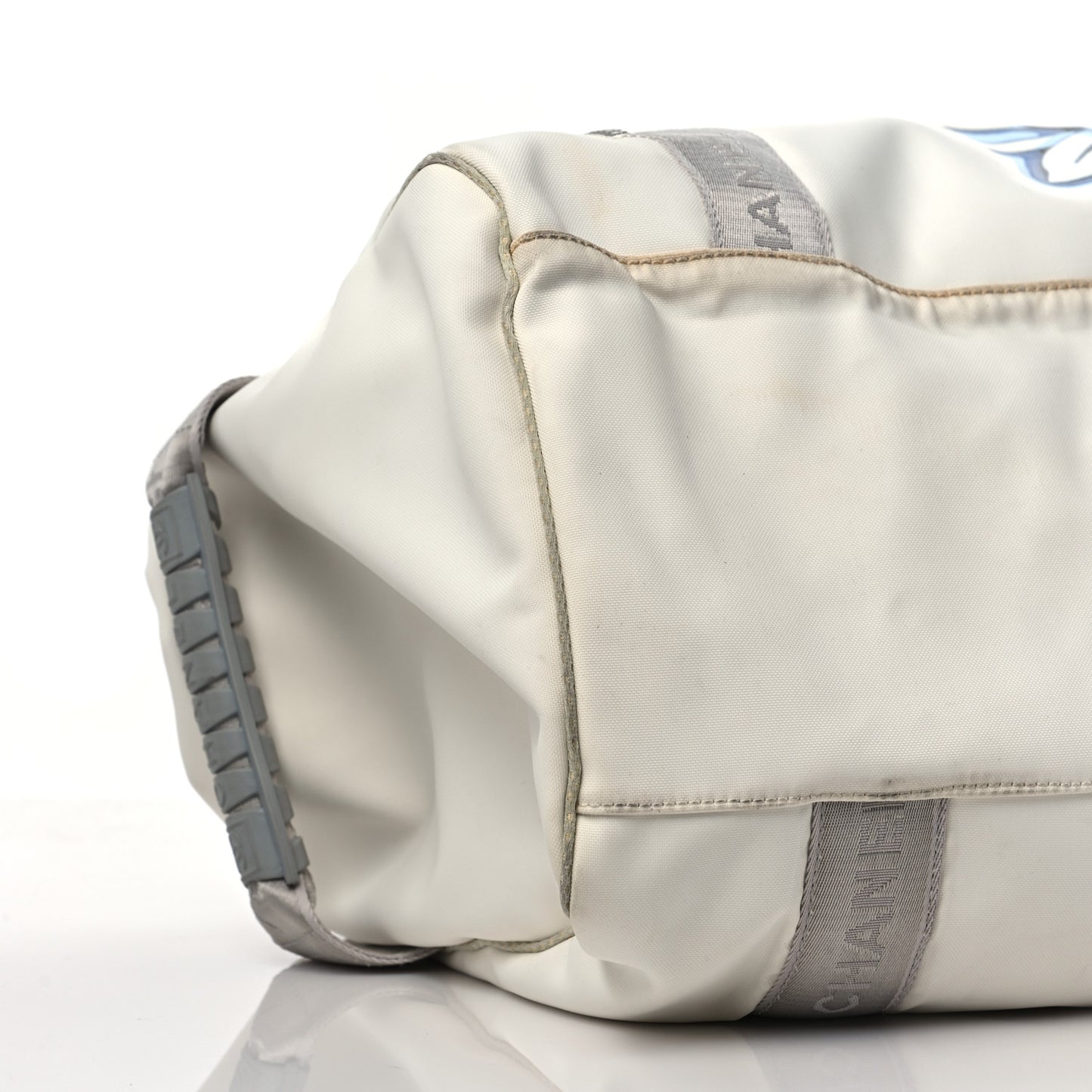 Nylon Mesh Camellia Duffle White Multicolor