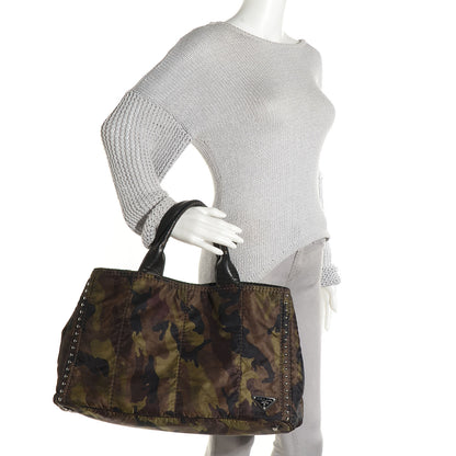 Prada Tessuto Nylon Camouflage Tote Mimetico 2 of 9