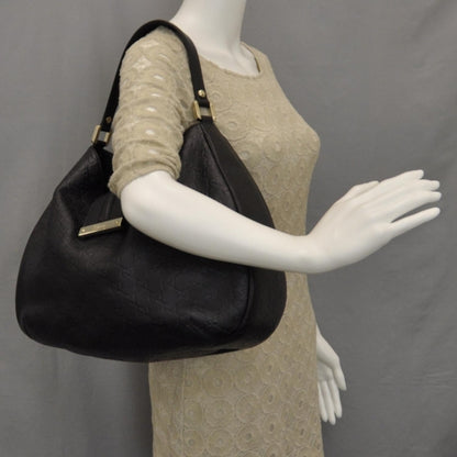 Gucci Guccissima New Ladies Web Hobo Black 2 of 7