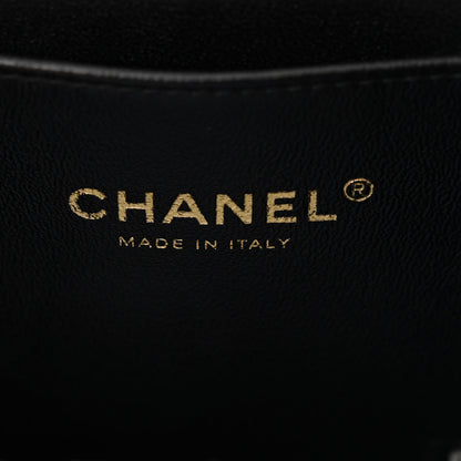 Chanel Caviar Quilted Small Top Handle Vanity Case With Chain Black 6 of 10