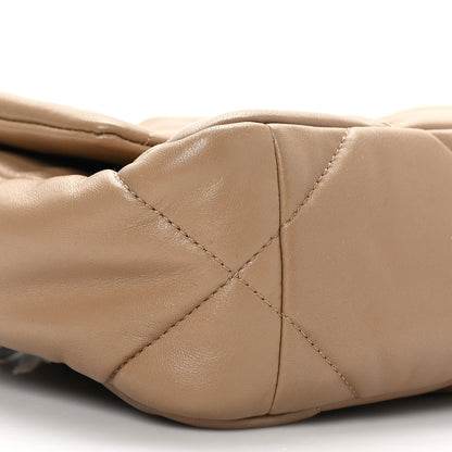 Chanel Lambskin Quilted Medium Chanel 19 Flap Dark Beige 7 of 9