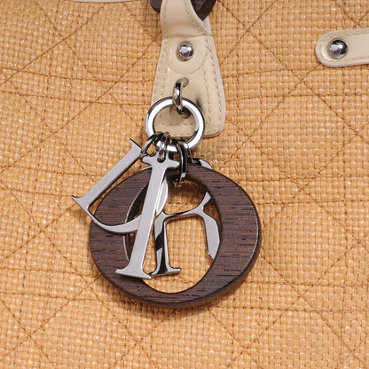 Christian Dior Straw Cannage Large Panerea 5 of 10