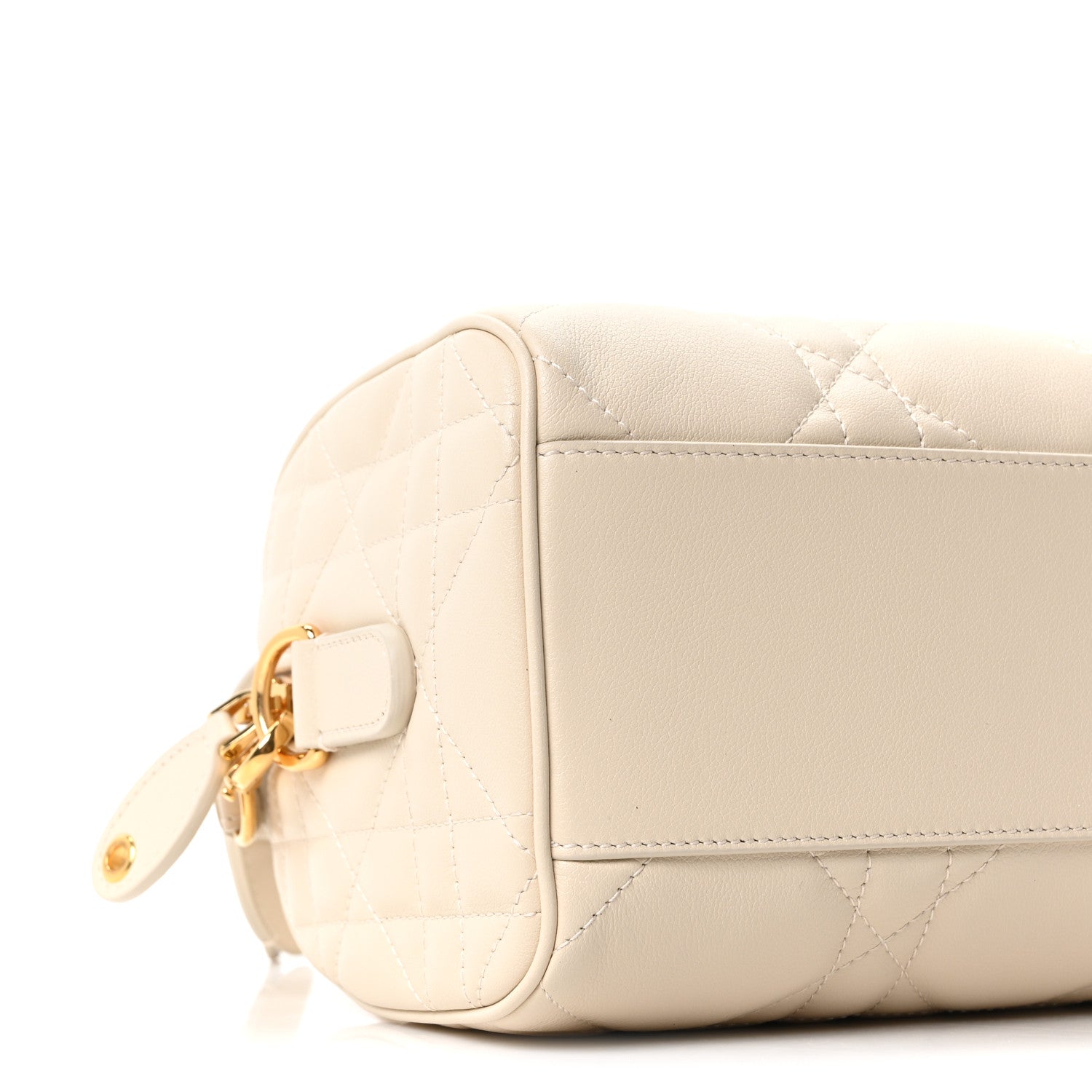 Christian Dior Calfskin Macrocannage Groove 20 Bag Dusty Ivory 8 of 10