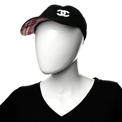 Chanel Cotton Beaded CC Cap Hat Black 2 of 8