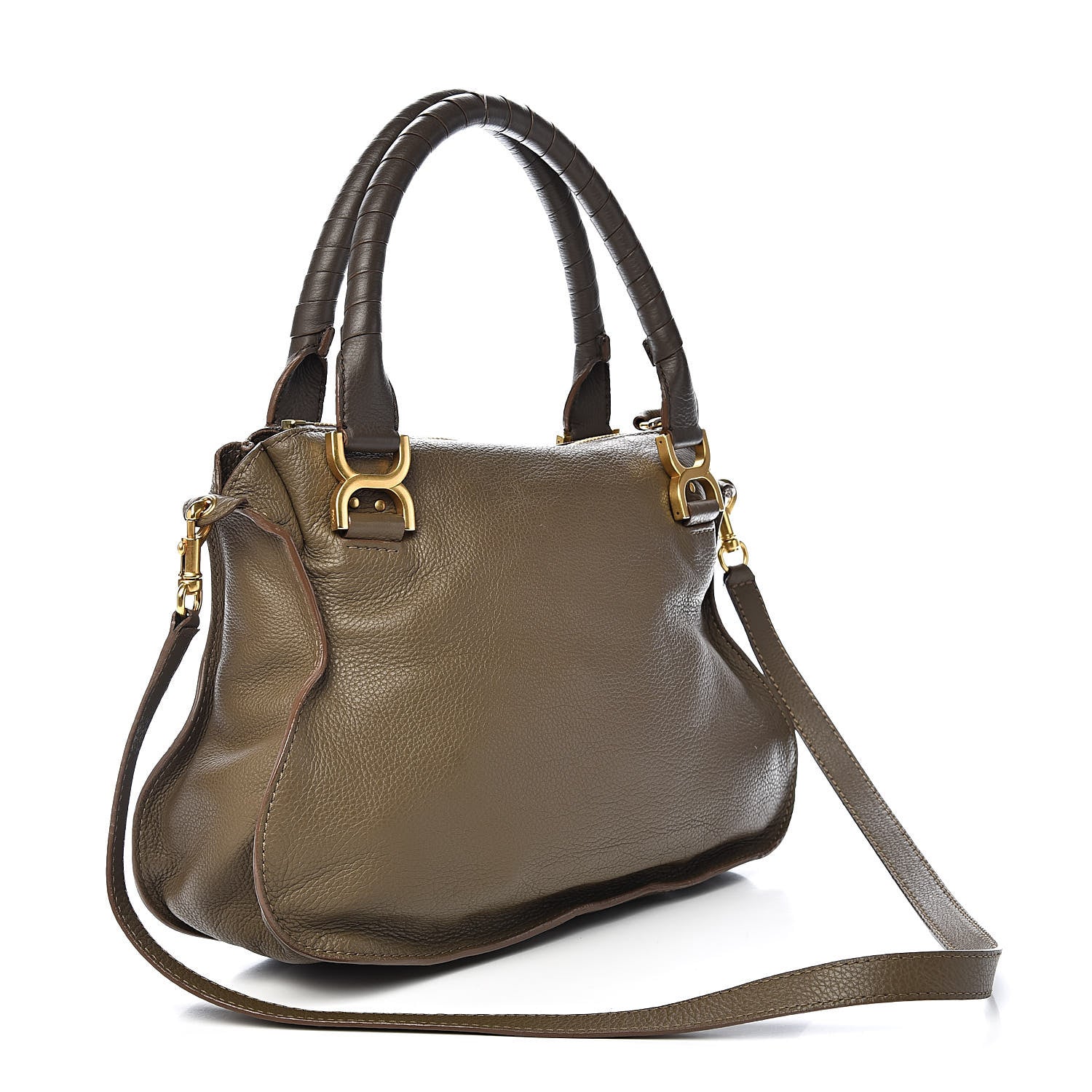 Chloe Calfskin Medium Marcie Satchel Anchor Grey 3 of 14