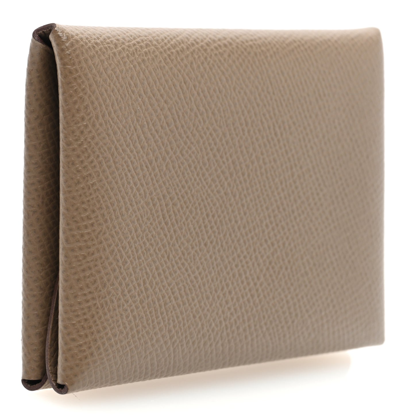 Epsom Calvi Duo Card Case Etoupe