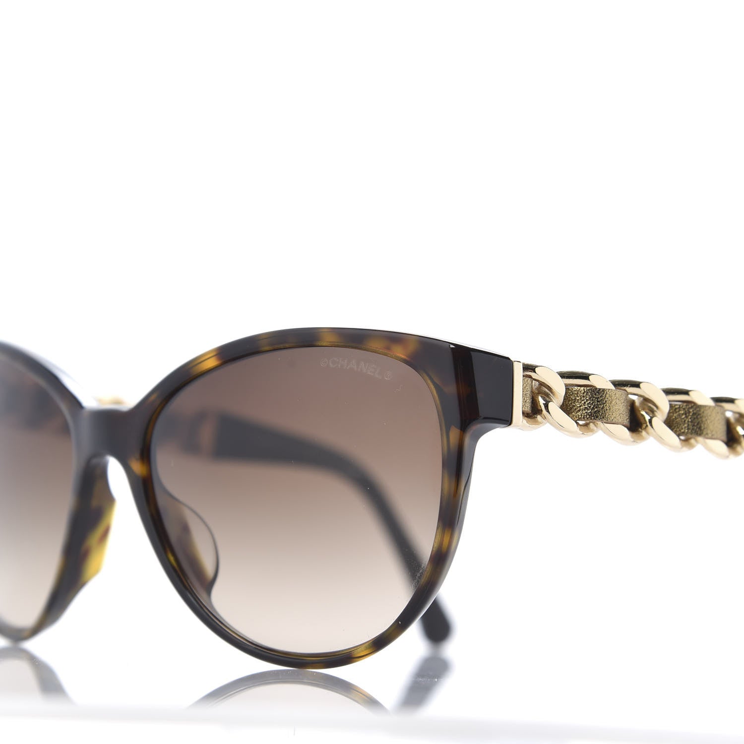 Chanel Acetate CC Chain Sunglasses 5215Q Tortoise 7 of 8