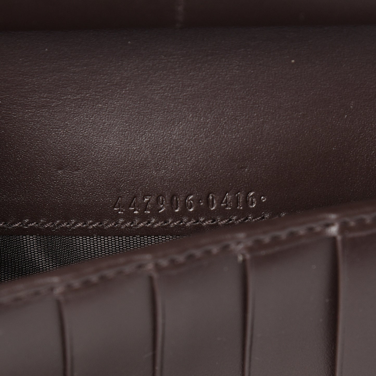 Guccissima Signature Zip Around Organizer Wallet Chocolate