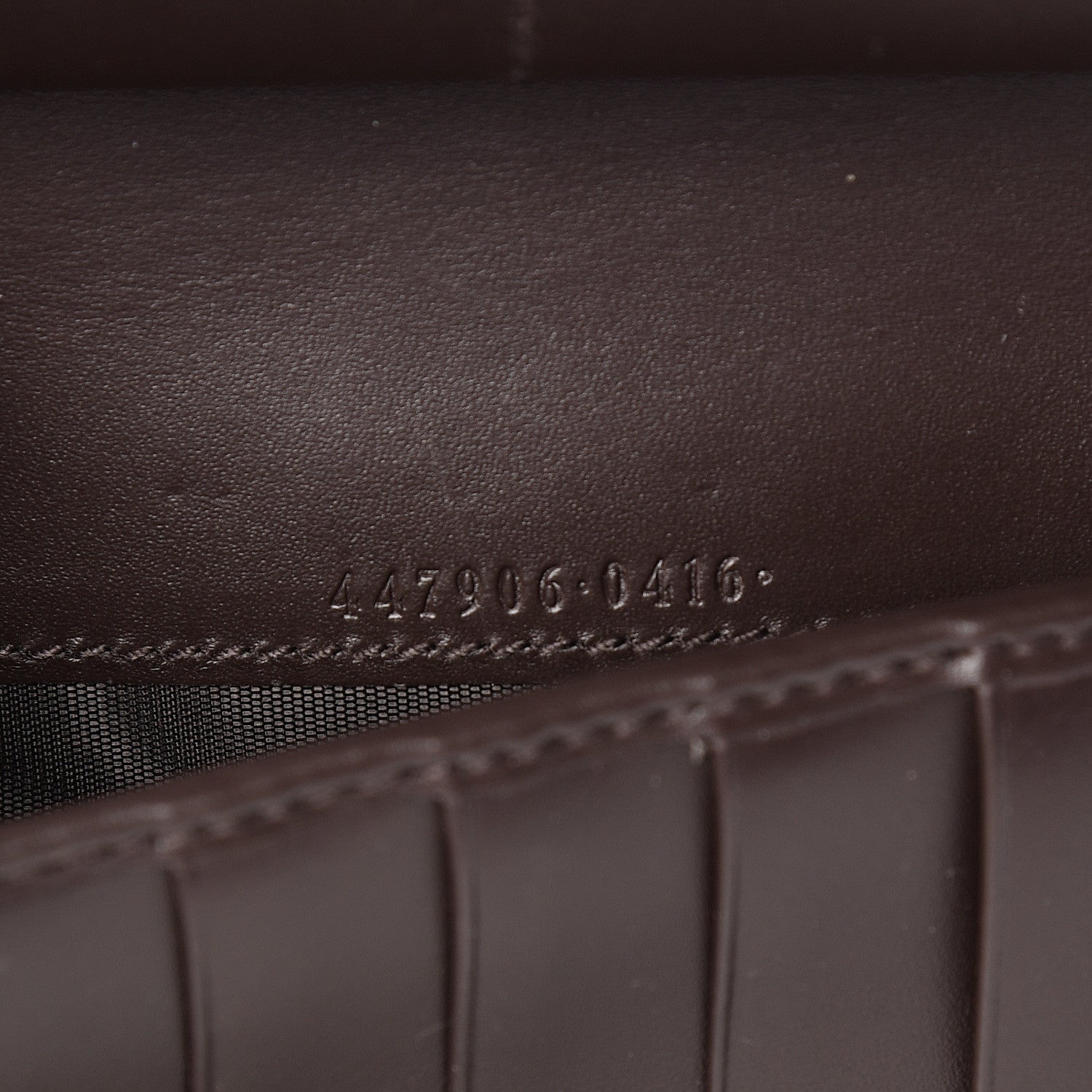 Gucci Guccissima Signature Zip Around Organizer Wallet Chocolate 6 of 7