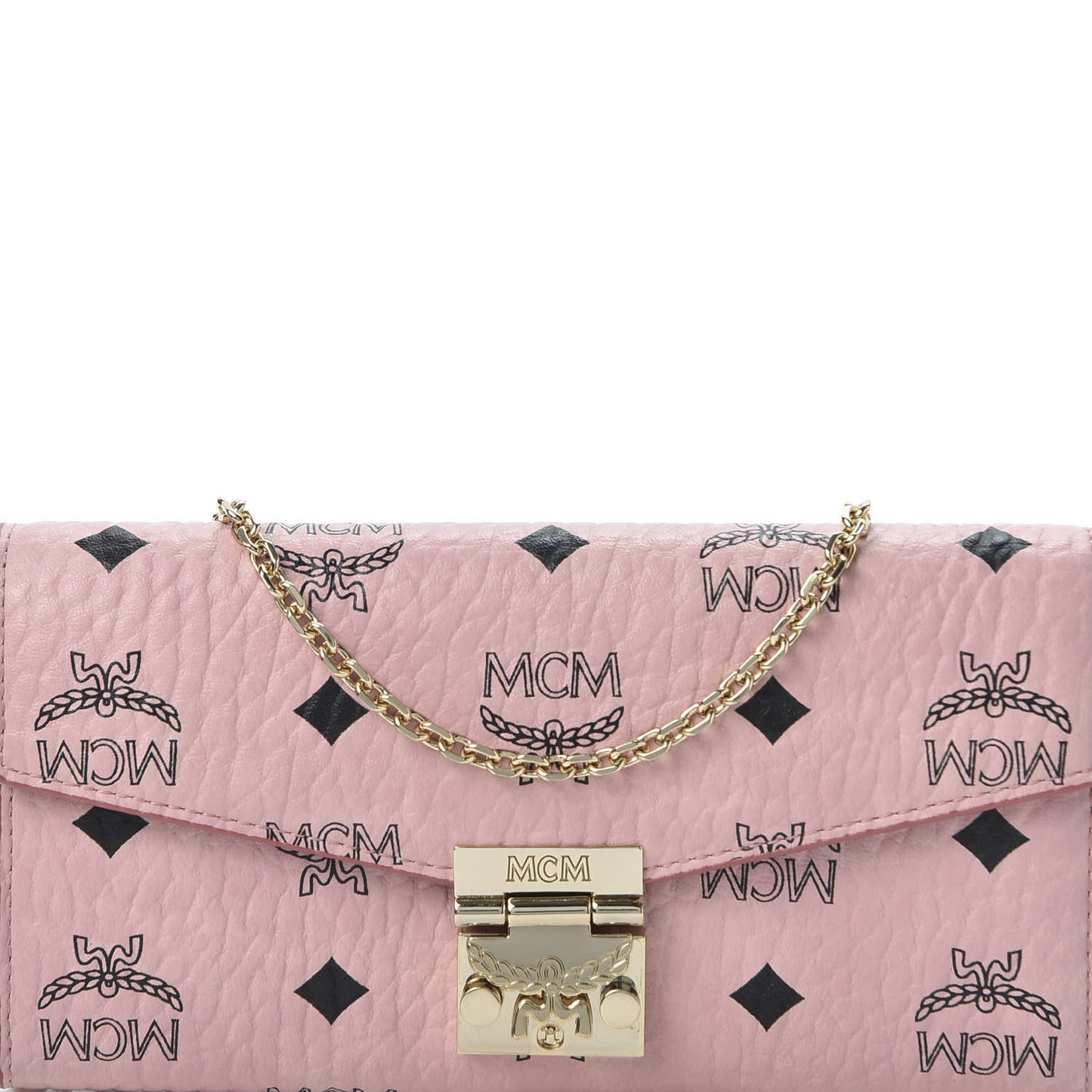 Visetos Large Patricia Wallet On Chain Soft Pink