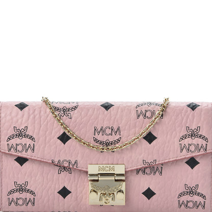 MCM Visetos Large Patricia Wallet On Chain Soft Pink 8 of 9
