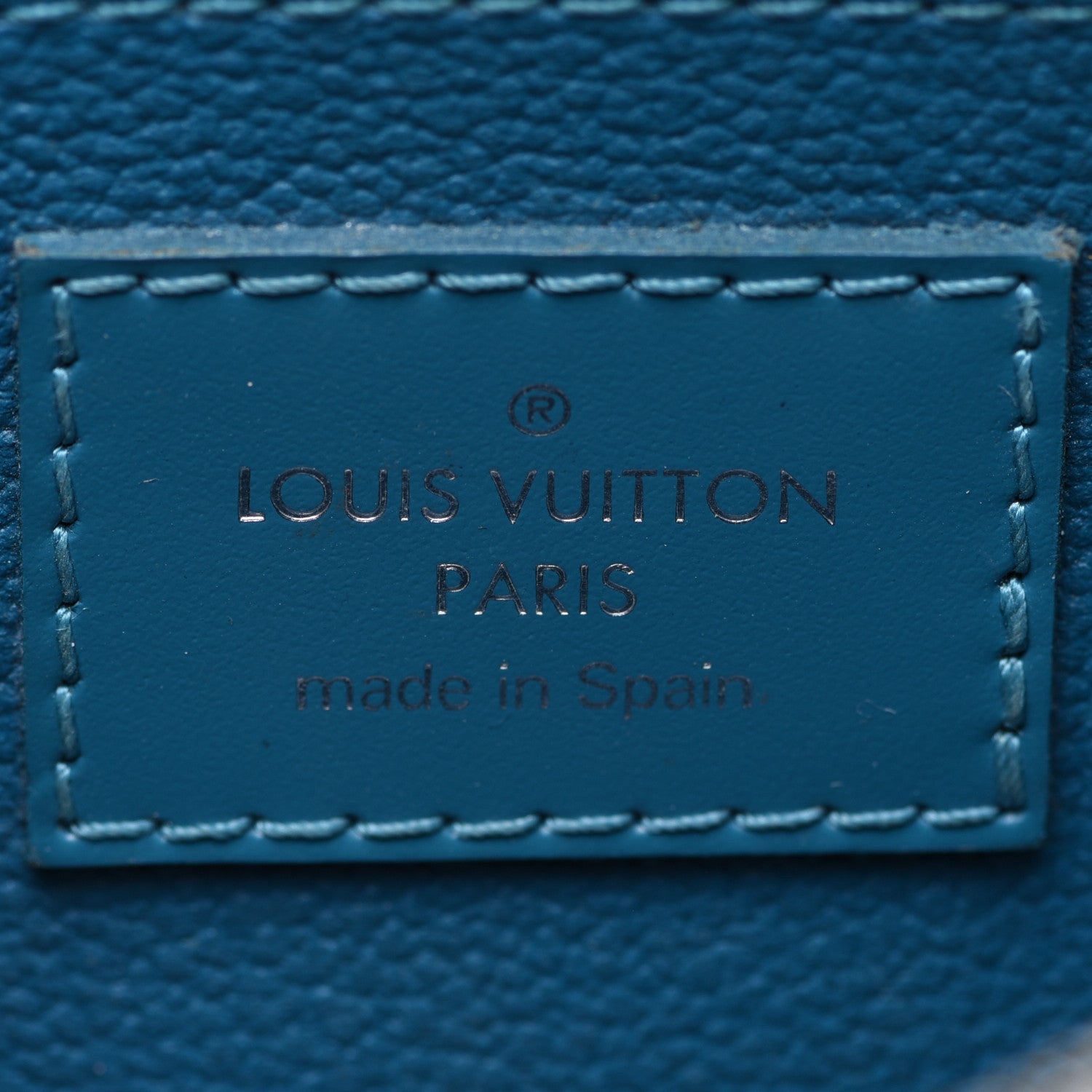 Louis Vuitton Epi Cosmetic Pouch Cyan 6 of 13