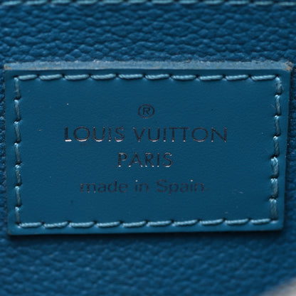 Louis Vuitton Epi Cosmetic Pouch Cyan 6 of 13