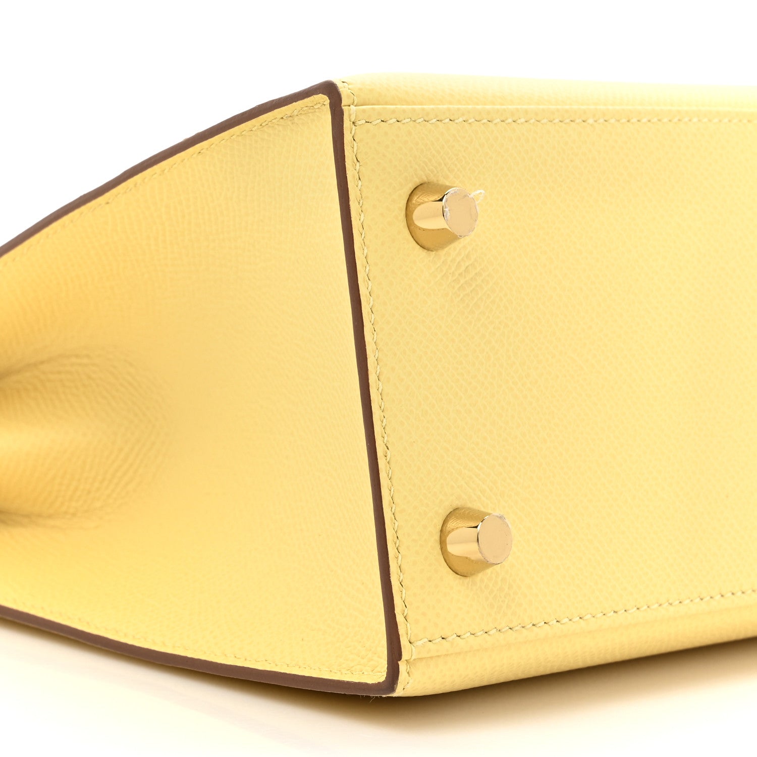 Hermes Epsom Kelly Sellier 25 Jaune Poussin 9 of 10