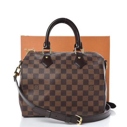 Louis Vuitton Damier Ebene Speedy Bandouliere 25 11 of 11