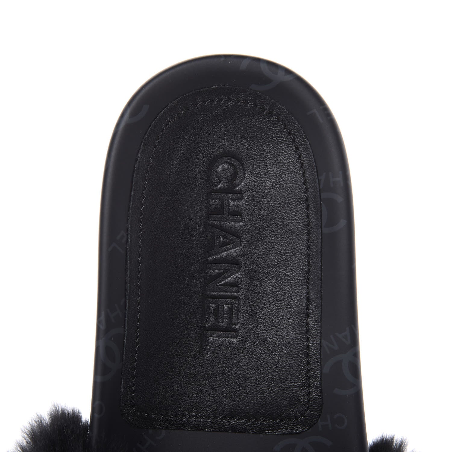 Chanel Orylag Rabbit Fur Mules 37 Black 6 of 8