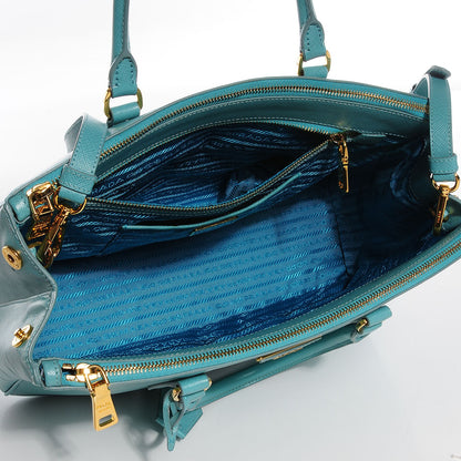 Prada Saffiano Lux Medium Double Zip Tote Anice 5 of 11