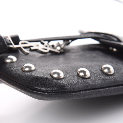 Saint Laurent Sheepskin Studded Toy Anita Crossbody Black 9 of 10