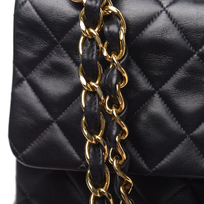 Chanel Lambskin Quilted XL Jumbo Single Flap Black 12 of 14