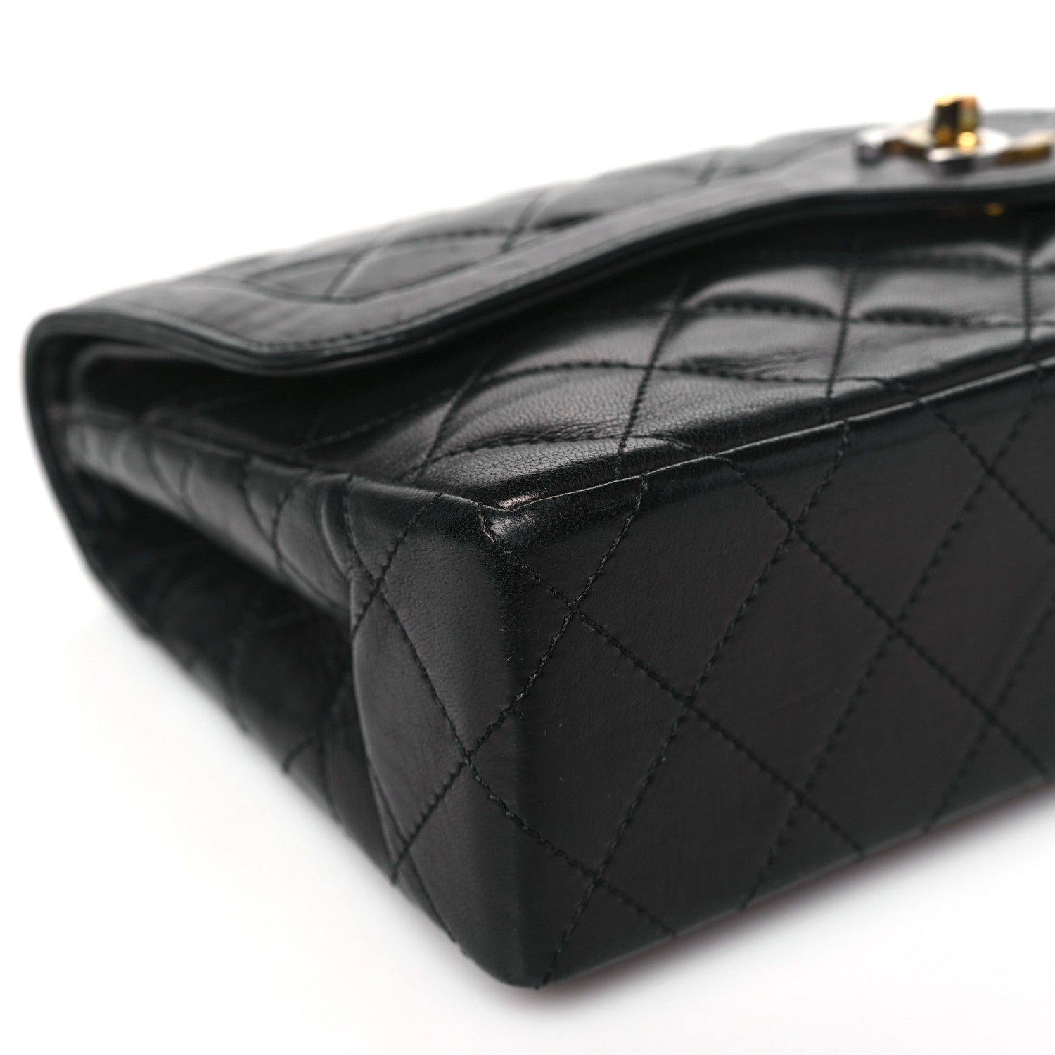 Chanel Lambskin Medium Double Flap Black 9 of 10