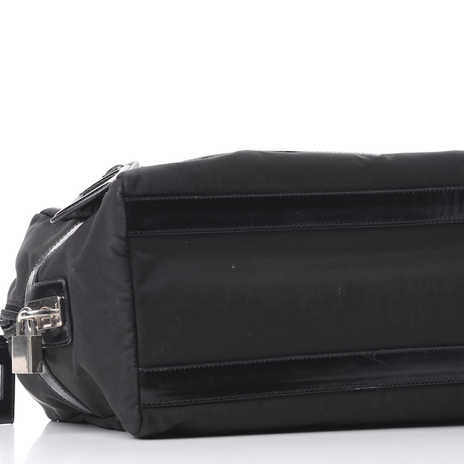 Prada Tessuto Nylon Logo Shoulder Bag Black 5 of 10