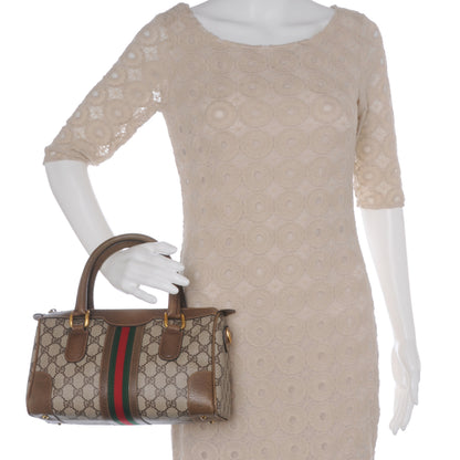 Gucci Monogram Web Boston Brown 2 of 7